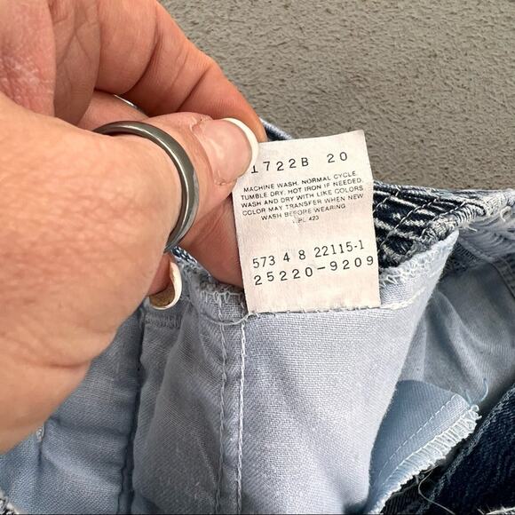 Vintage Dockers acid wash high waist taper ankle mom jeans with elastic waist - Picture 4 of 5